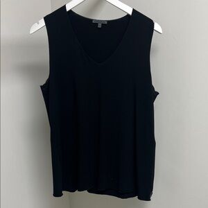Sleek Black V-Neck Tank Top